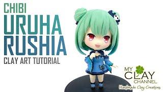 How to make Chibi Uruha Rushia  潤羽るしあ  - HoloLive Vtuber - Clay Art Tutorial