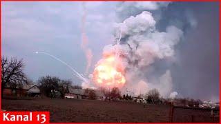 Multiple explosions occurred: Ukraine confirmed it hit gunpowder factory and warehouses in Russia