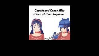 Cappie and Crazy Mita  #miside #shorts #mita #cappie #animation