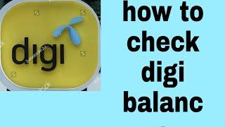 how to check digi balance || cara check balance digi