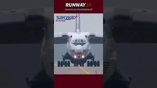 Silkway Il-76 Take Off at Eindhoven #shorts #eindhoven #ilyushin #silkwayairlines #Runway28