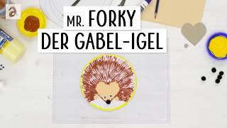 Bastelideen für den Herbst oder das ganze Jahr. Mr. Forky der Gabel-Igel - Basteln mit Kindern.