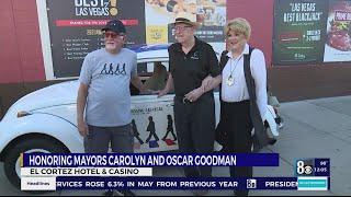 El Cortez hotel and casino honors Mayors Carolyn and Oscar Goodman