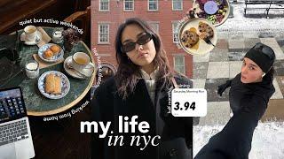 new york city diaries | work events, snowy runs & friends