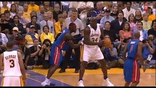 Ben Wallace's Defense on Shaq (Game 1 - 2004 Finals)