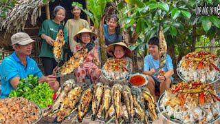 Gỏi Củ Cải Trắng Cá Lóc Nướng Cuốn Bánh Tráng | Món Ăn Ngày Tết Xưa || Ancient Tet dish