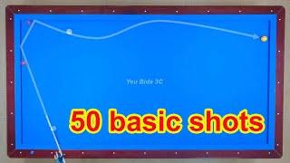 50 Best Shots carom 3cushion billiards tutorial beginner basics