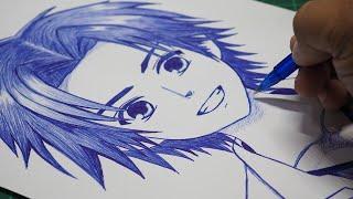 How To Draw Anime Boy Using Only One Pen [Anime Drawing Tutorial for Beginners]