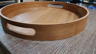 DIT Making Of Tea tray from solid wood | Round Tray Making