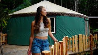 BUILD A RAILING around Jake and Nicolles OFF GRID YURT | Salmon Fishing in the Pacific Northwest