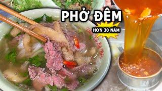 Quán Phở Vỉa Hè Hơn 30 Năm Chỉ Bán Buổi Đêm Phố Cổ Hà Nội #odauangi