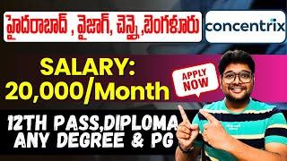 Latest jobs in Telugu | 12th Pass, Diploma, Any Degree & PG Jobs | Concentrix jobs | @VtheTechee