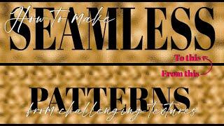 Seamless Pattern Photoshop Tutorial for Metallics & Advanced Textures