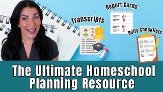 Homeschool Planning Made Easy:  Report Cards, Transcripts, Records, & MORE!