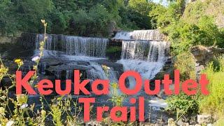 Hiking the Keuka Outlet Trail to Seneca Mills Falls in the Finger Lakes