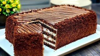 Шоколадный Медовик Без Раскатки коржей за 15 минут!Вкусный и простой Медовый торт.Рецепт БОМБА!