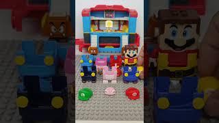 Lego Mario exchanged 7 power suits in front of toads food cart car 120 #toys #shorts #cosplay #viral