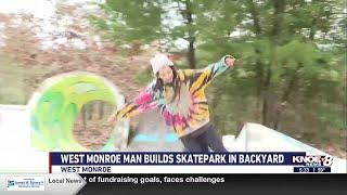 West Monroe man builds skatepark in backyard