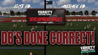 Varsity high school football video game | NOVEMBER 2024 Dev. UPDATE!