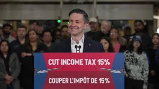 LIVE: Cut income taxes by 15% for the average Canadian