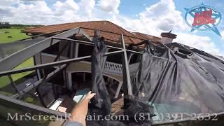 Roof Rescreen and Repair with Mr. Screen Repair®