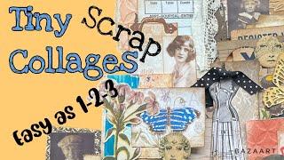 Process Video: 3 Step Tiny Collages and How to Use Them in Your Projects