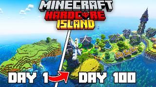 I Survived 100 Days on a DESERTED ISLAND in Minecraft Hardcore!