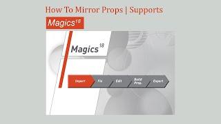 how to mirror parts | props | supports| in magics 18 | materialise magics 23 tutorials