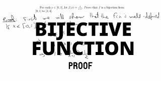 [Proof] Function is bijective