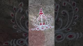 basant panchami rangoli #sarswati #blackday #india #rangoli #design #shortvideo #army #viral #easy