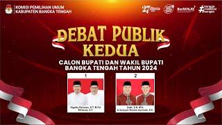 LIVE: DEBAT KEDUA PEMILIHAN CALON BUPATI & WAKIL BUPATI KABUPATEN BANGKA TENGAH TAHUN 2024