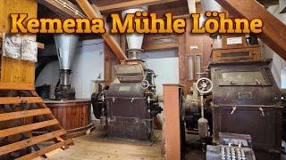 Die Mühle im Mühlenmuseum Kemena in Löhne am letzten Mühlentag im Jahr 2024