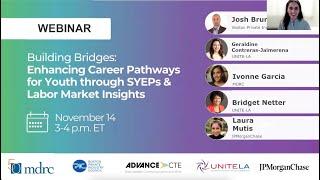 [Webinar] Building Bridges: Enhancing Career Pathways for Youth through SYEPs, Labor Market Insights