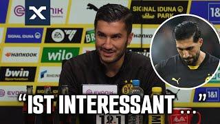 Sahin reagiert wenig begeistert auf diese Frage zu Emre Can | BVB