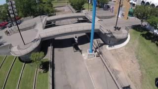 Crazy motocross jumps at the State Fair