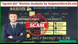 agroin.biz" Review Analysis by hyipmonitors24.net