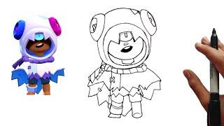 Drawing New Brawler Skin Trick-Or-Treat Leon - Brawl Stars New Season