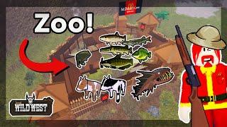 Creating a Zoo in The Wild West - Roblox