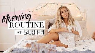 5AM PRODUCTIVE MORNING ROUTINE ️ Waking Up Early