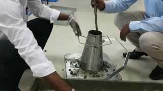 Slump Cone Test of concrete  - Civil Engineering lab experiment