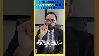 Resignation & Notice Periods: Know Your Rights #resign #rights #trending #southafricanlaw