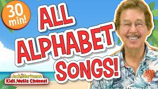 All APHABET Songs! | 30 MINUTES of Alphabet Songs! | Jack Hartmann