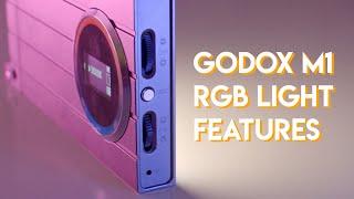 Features of the Godox M1 RGB LED light