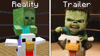 Minecraft Movie : Trailer vs Reality !