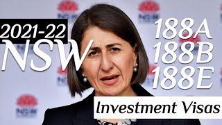 2021-22 NSW Investment Visa Criteria Announced | 188A, 188B, 188E Explained