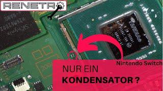 Nintendo Switch Reparatur Wifi Chip IC defekt?  Kondensator neben CPU ist das Problem! ‼️