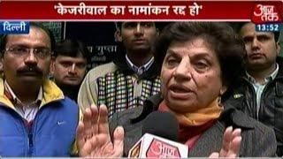 Kiran Walia seeks cancellation of Kejriwal's candidature