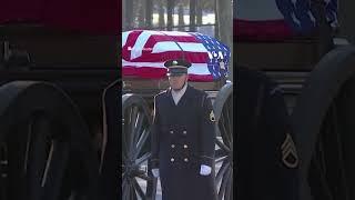 Tribute procession for Jimmy Carter travels down Constitution Avenue  | VOA News #shorts