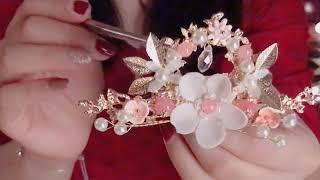 ASMR New Hanfu Jewelry Collection汉服 •Show & Tell• Gentle Lights Soft spoken