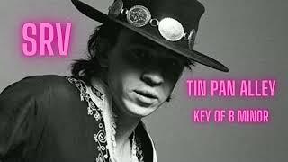 Stevie Ray Vaughan Tin Pan Alley style guitar backing track in B minor